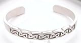 CELTIC KNOT Pattern Druid Irish Silver Tone PEWTER BRACELET