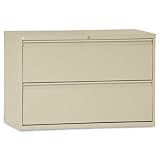 Alera Two Drawer Lateral File Cabinet, 42W X 19 1/4D X 29H, Putty 319gSSuR%2BhL. SL160