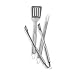Weber 6420 3-Piece Stainless-Steel Barbecue Tool Set