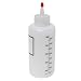 Vestil BTL-RC-16-LBL Narrow Low Density Polyethylene (LDPE) Round Graduated Dispensing Bottle with Label and Red Cap, 2-13/16" Diameter x 7-13/16" Height, 16 oz Capacity, Translucent