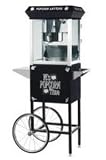 Great Northern Popcorn Black Popcorn Time 6oz Antique Popcorn Machine and Cart