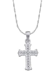 0.08CTW DIAMOND CROSS CHARM