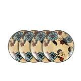 Gourmet Basics by Mikasa Belmont Round Flowers Salad Plates, Set of 4