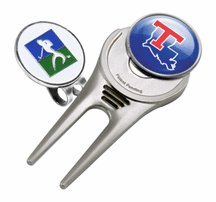 Louisiana Tech Bulldogs Divot Tool Hat Clip With Golf Ball Marker Of 2)