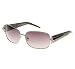 John Richmond Jr64801 Womens Fashion Authentic Sunglasses Silver Black Metal Swarovski Crystal Frame Smoked Gradiant Lens