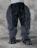 Beast or Goat (Satyr) Legs (Black) Fur Leggings Adult Halloween Costume Accessory