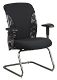 Mesh Back Visitors Chair With Titanium Finish