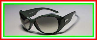 AUTHENTIC ORIGINAL DOLCE & GABBANA 6041 DARK GREEN WIDE PLASTIC FRAME GRAY LENSES SUNGLASSES/SHADES - womens/ladies - 100% UVA/UVB protection