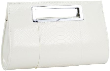 YGMB Women's Stylish Bright PU Leather Crocodile Pattern Tote Shoulder Handbag