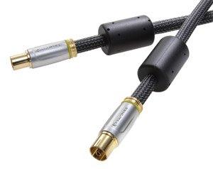 Prowire High-End TV/Radio Antennenkabel (Koax-Stecker - Koax-Kupplung, Schirmungsma&szlig; 120 d Preisvergleich