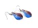 Denim Dreams Sparkling Foil Glass Dangle Fashion Earrings