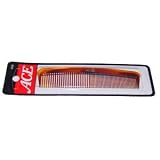 Ace Mock Tortoise Pocket Comb 5 Long Half Regular Teeth And Half Fine Teeth