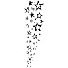 Falling stars temporary tattoo by Inkwear