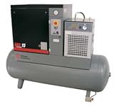 - Chicago Pneumatic Quiet Rotary Screw Air Compressor with Dryer - 20 HP, 230 Volts, 3 Phase, Model# QRS20HPD-125