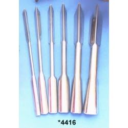 6 Piece Stainless Steel Garnishing Carving Set in Vinyl Zippered Case by Meat Carving Sets