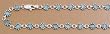 Sterling Silver Stone Anklet - Aquamarine - 10'' in Length