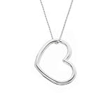 Karat Platinum Drop Heart Pendant