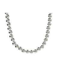 8mm Sterling Silver Bead Necklace