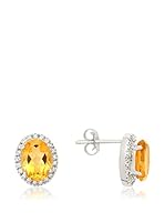 Majestine Pendiente Suelto Spw7577E Oro Blanco