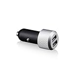 Just Mobile Direct CC-189 Highway Pro Deluxe Car Charger for iPhone, iPods, iPads, & More - Car Charger - Retail Packaging - Silver