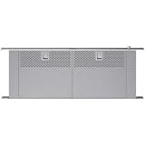 36 Downdraft Ventilation with Optional Internal/In-Line/Remote Blowers Dishwasher-safe Filters 3-Speed Button Control and Screw Drive