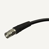 BJC RG-6 Coaxial Cable, 30 foot, Black; Broadcast Quality Coax, assembled in USA