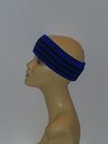 Winter Headband Womens Mens Knit Winter Ski Headband(Royal Blue&Black)