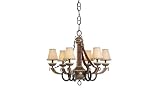 Review Monte Carlo Lighting  / Monte Carlo DO6CHWI Medium 6LT Chandelier Durango Rustic Lighting