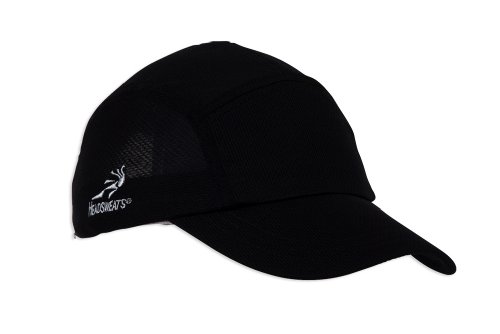 Headsweats Performance Race Running/Outdoor Sports Hat, Black, One Size Fits All