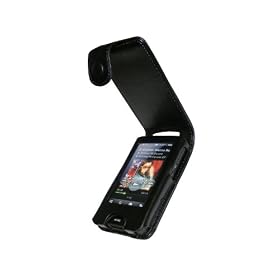 Black Genuine Leather Case Cover for Sony Walkman OLED Touch Screen X Series NWZ-X1000, NWZ-X1050, NWZ-X1060, NWZ-X1051, NWZ-X1061 + Belt-Clip
