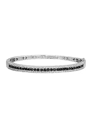 Effy Jewlery Prism Black and White Diamond Bangle, 2.13 TCW