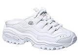 319hdFEZ92L. SL160  Skechers Womens Orbit Mule Sneaker,White/Silver,8.5 M