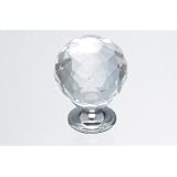 Top Knobs TK126PC Clear Crystal 1 3/8