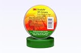 Electrical Tape: Scotch(R) 35 Vinyl Electrical Color Coding Tape, Green, 1/2 in x 20 ft (13 mm x 6,1 m) [PRICE is per ROLL]
