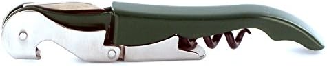 Vinpull Metal, Double Hinged, Restaurant Waiter Quality Compact Corkscrew with Foil Cutter (Hunter Green)
