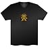 Advanced Technology Sound Reactive LED T-Shirt with Sound Sensory ALL Black w/ Colored Graphic "Eye"
