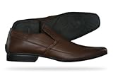 New Base London Diamond Mens Slip On Shoes - Brown