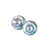 Sterling Silver Blister Pearl Earrings
