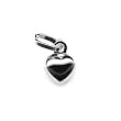 14k White Gold Heart Pendant