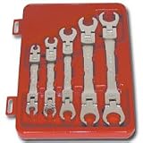 5 Piece SAE Flex-Head Line Wrench Set
