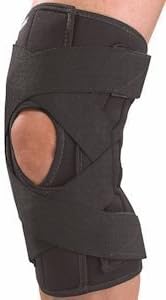 Mueller Wraparound Knee Brace Deluxe, Black, Neoprene - X-Large