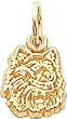 14K Gold University of Connecticut Husky Charm