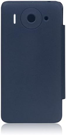 Huawei Ascend G510 Case, Sanhehsun® Leather Flip Hard Back Case Battery Cover Compatible with Huawei Ascend G510 (Deep Blue)
