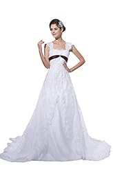 Organza/Satin  Dress With a Ribbon 