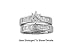 Beautiful 2 Pc.CZ Genuine 925 Sterling Silver Bridal Se t** Stunning**