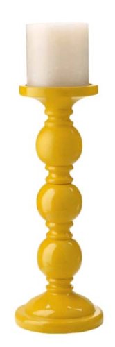 12 Yellow Triple Ball Candle Holder