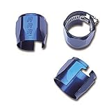 Edelbrock/Russell 623290 Blue Anodized Aluminum -14AN Tube Seal Heater Hose End
