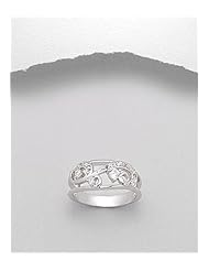 CZ Ring In 92.5 Sterling Silver