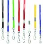 Assorted Color Pack Of 12 Lanyards with Swivel Hooks (Four Colors Per Pack)