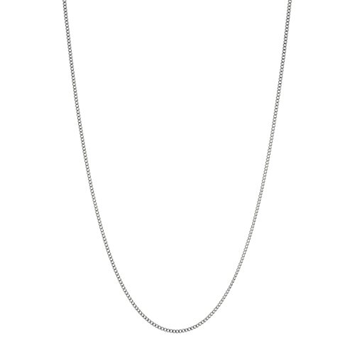 Men's Thin 2mm Curb Chain Necklace Made From 316l Stainless Steel - Choose From 18in - 40in